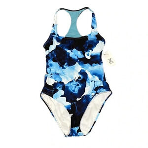 Xersion Blue One Piece Swimsuit Size Small Swim Beach Resort Vacation Summer